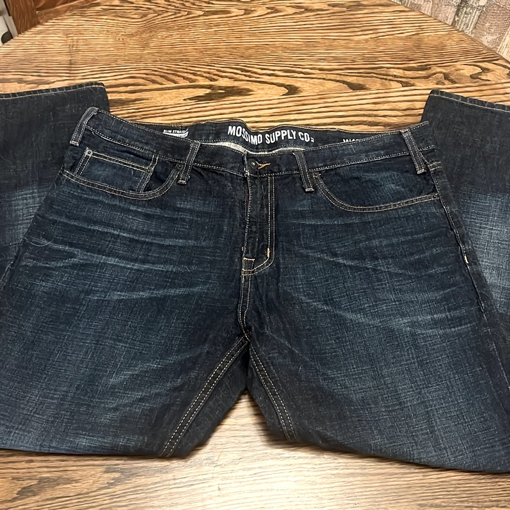 Mission supply Co men’s jeans like new condition no wear! W40 L30 dark blue